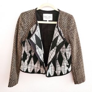 Rachel By Rachel Roy Tapestry Woven Jacket Size 8